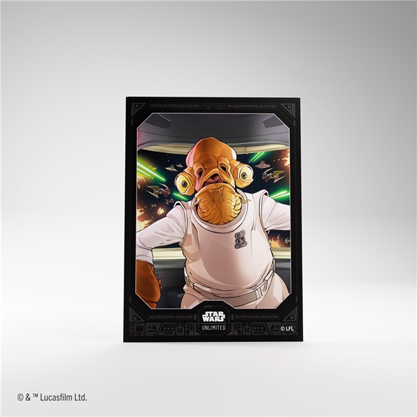 Gamegenic Star Wars: Unlimited Jump To Lightspeed Art Sleeves Admiral Ackbar  60   Kortlommer