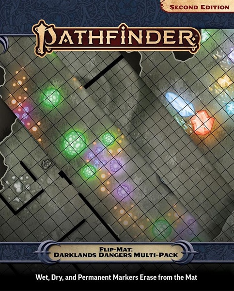 Gamemastery Flip-mat: Darklands Dangers Multi-pack Tabletop 195 165 Tte Pathfinder Pzo30130