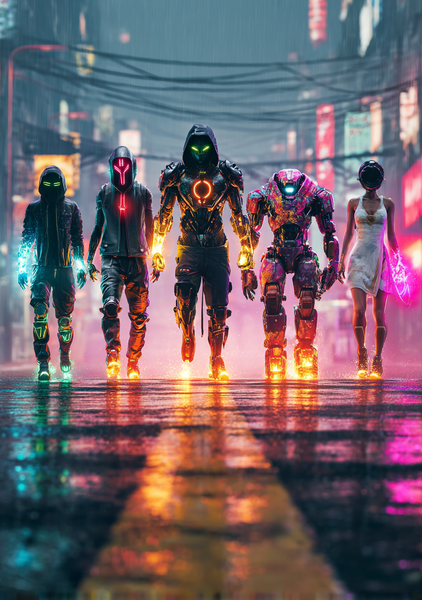 Gamer Plakat 491  Neon Crew   Opgør