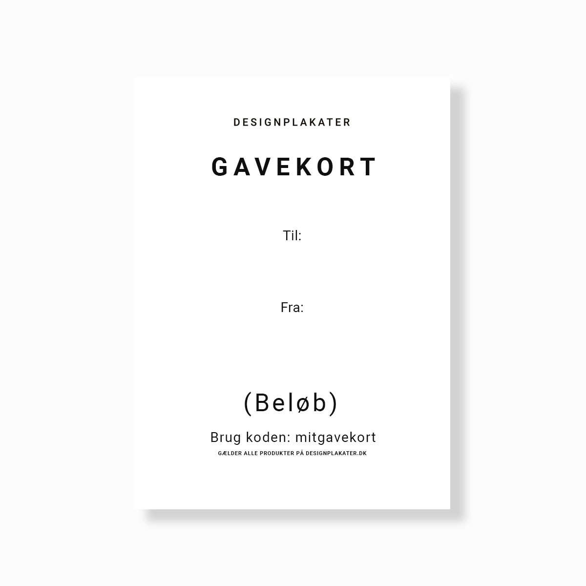 Gavekort