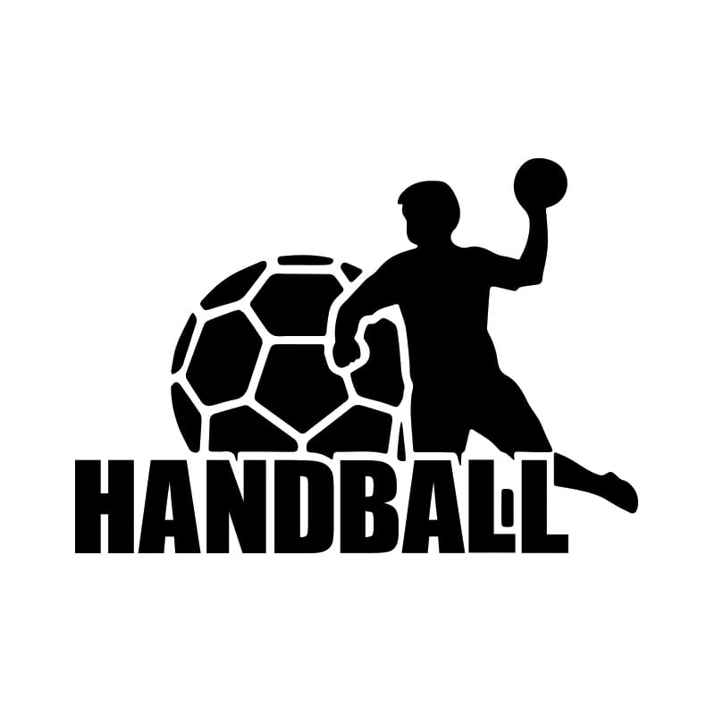 Håndbold Wallsticker  Stor Flot Wallsticker Til Håndboldspilleren  57x81cm