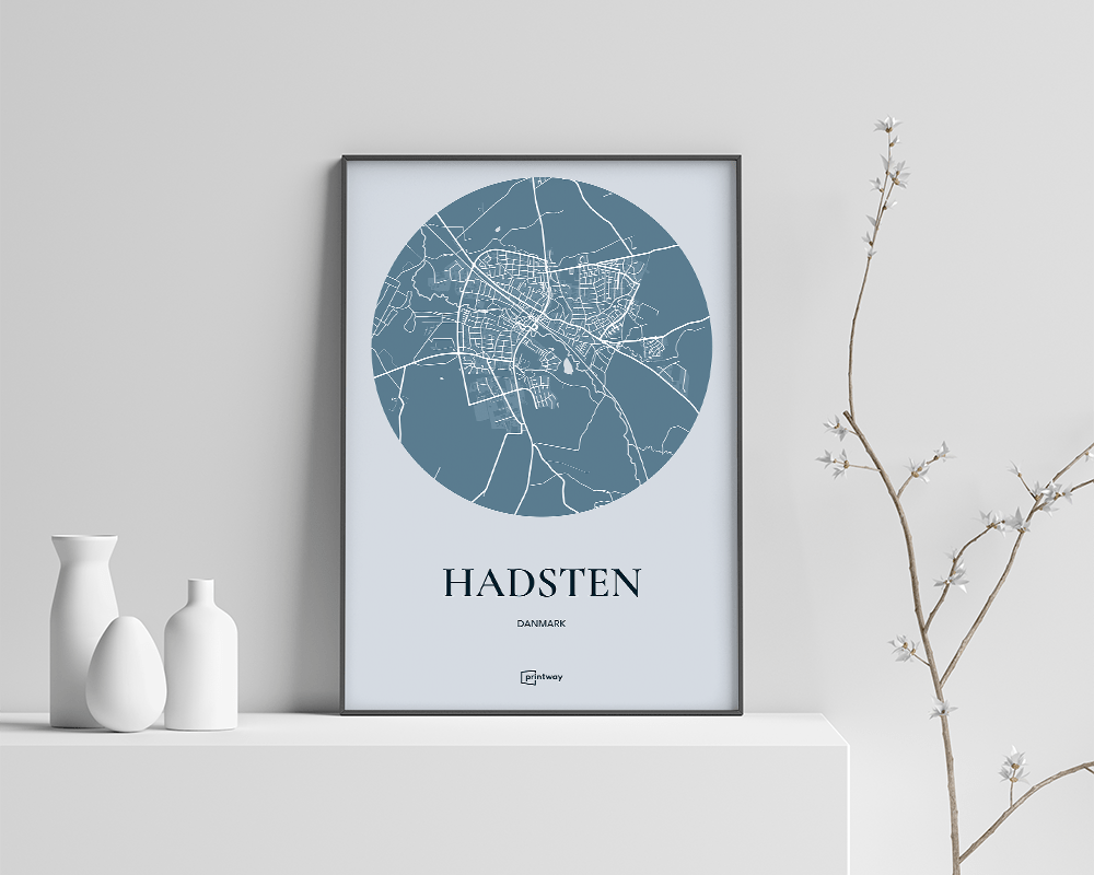 Hadsten Plakaten Havblå