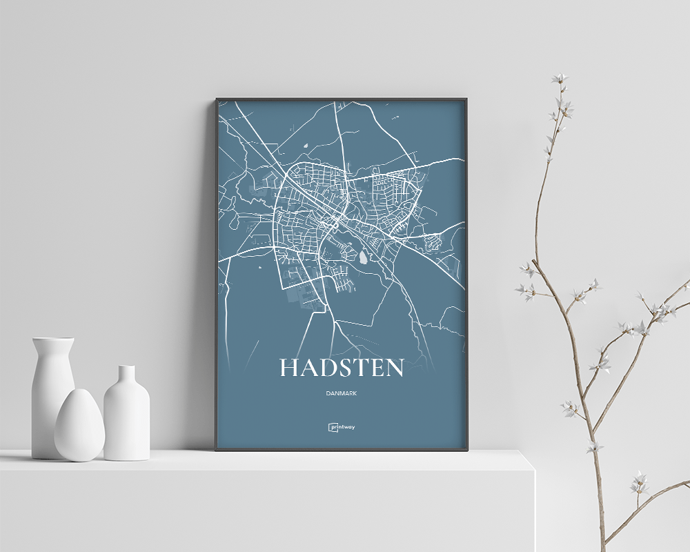 Hadsten Plakaten Havblå