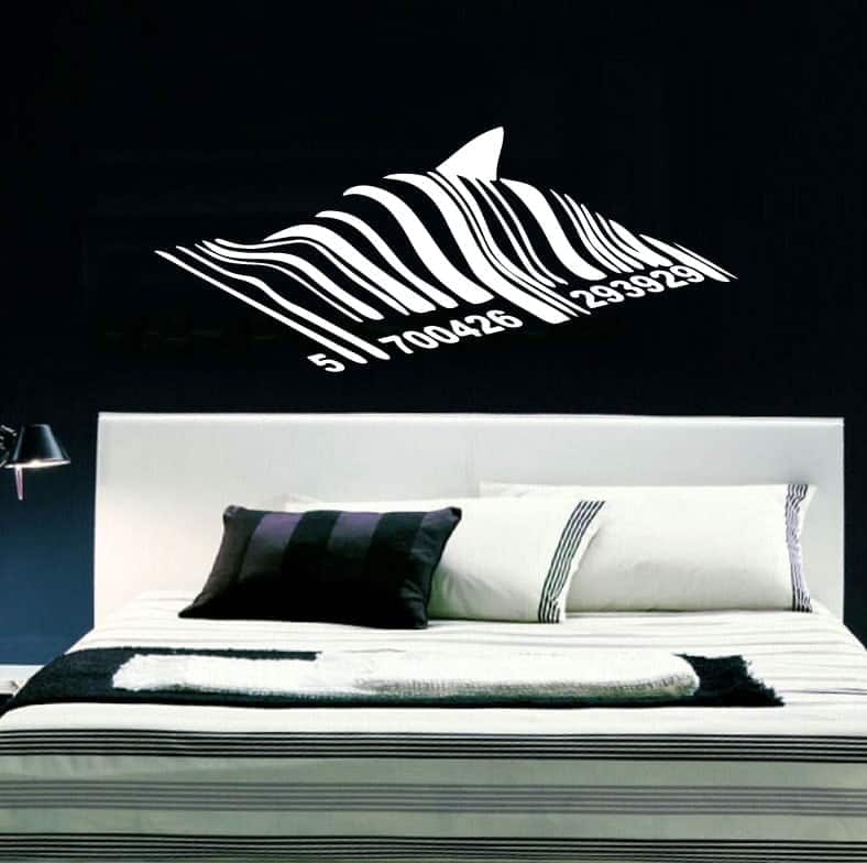 Haj Stregkode Wallsticker