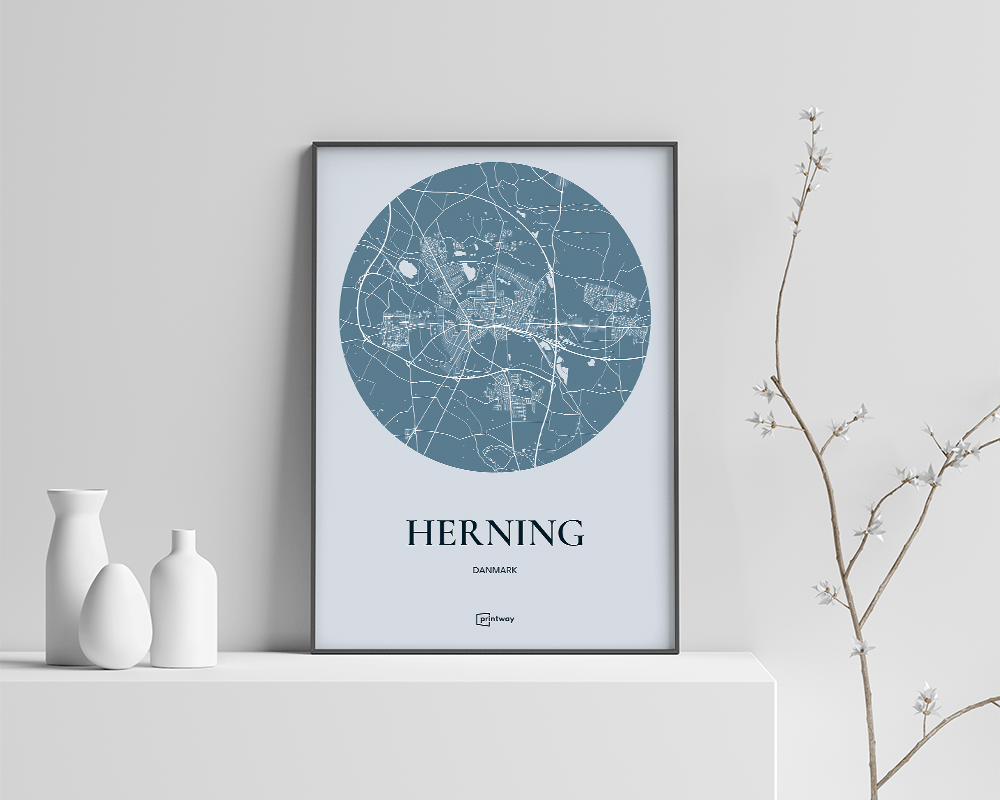 Herning Plakaten Havblå