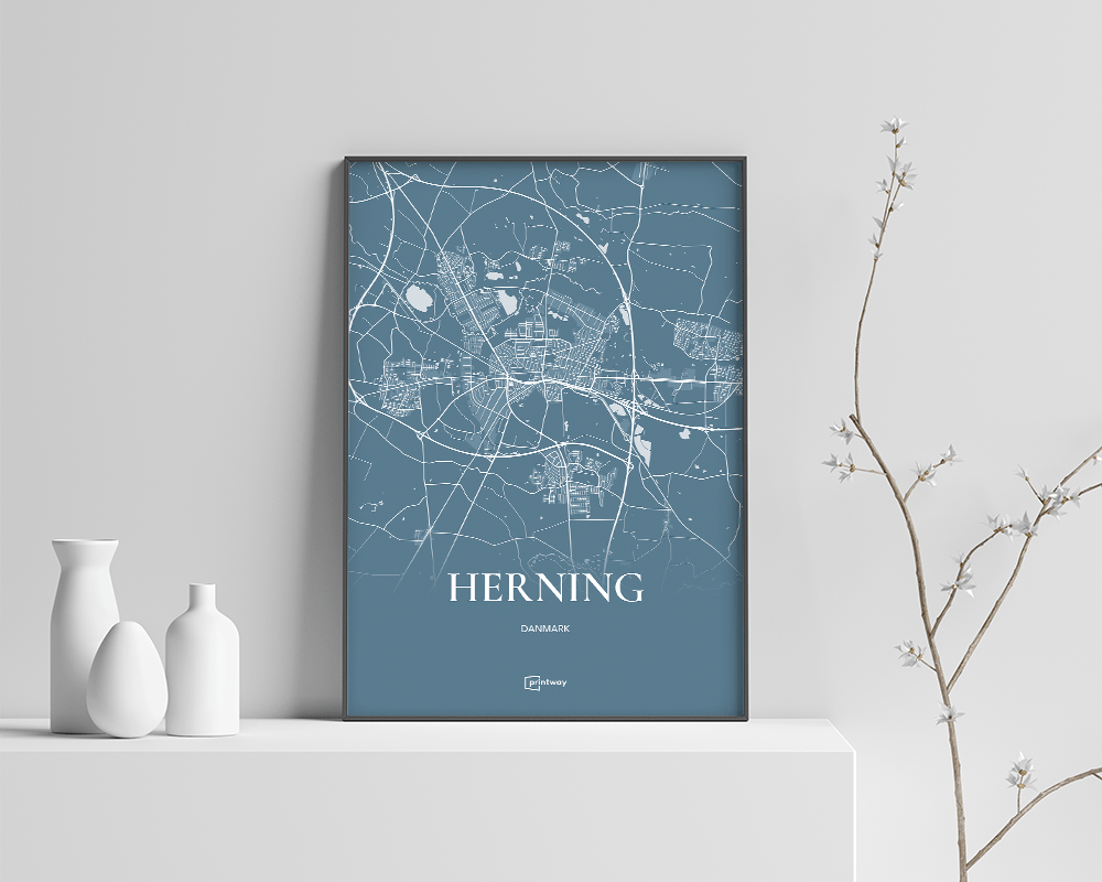 Herning Plakaten Havblå
