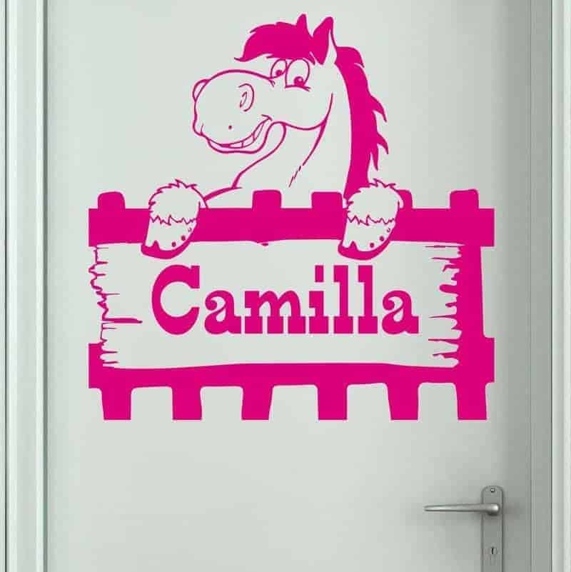 Hest Med Navn Wallsticker