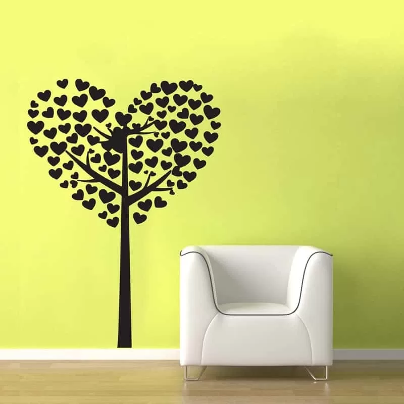 Hjerte Træ Wallsticker