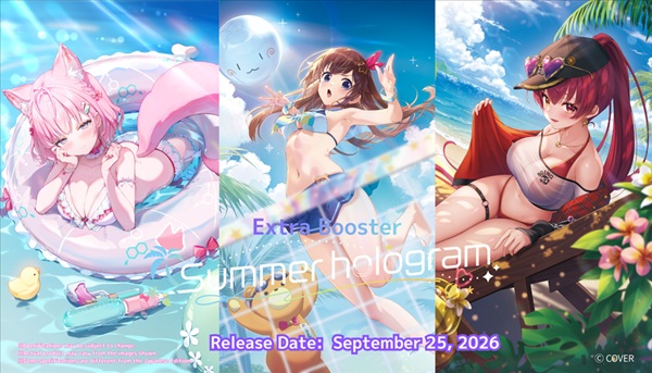 Hololive Official Card Game Ocg Tcg : Set 01 Summer Hologram Extra Booster Display Box Med Pakker