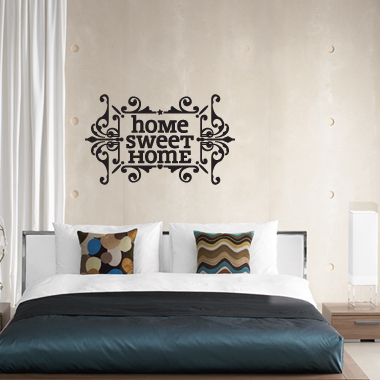 Home Sweet Home Wallsticker Af Alan Smithee  60x37 Cm