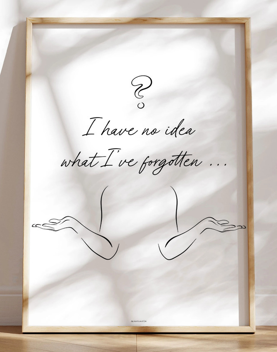 Have No Idea Citatplakat