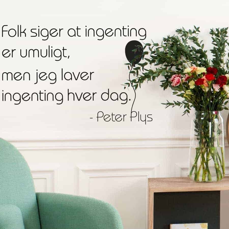Ingenting Umuligt Wallsticker