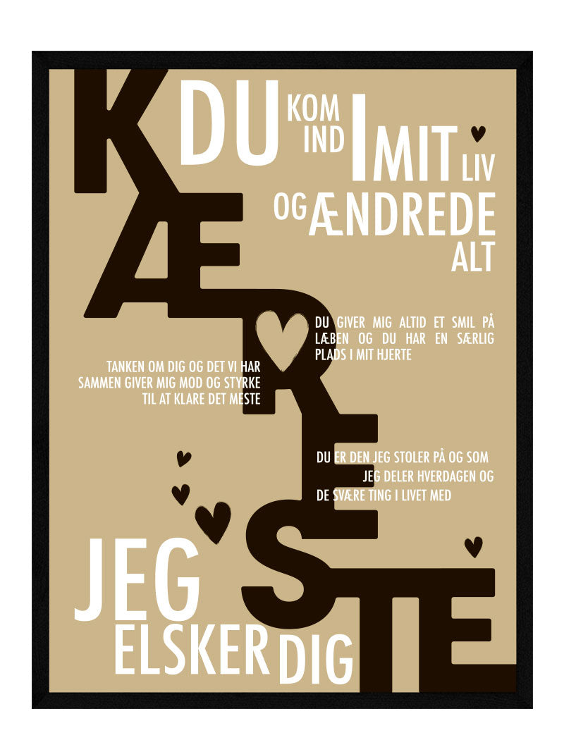 Kæreste Plakat Personlig Plakat
