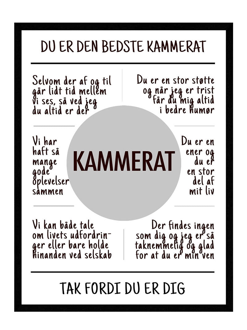 Kammerat Plakat