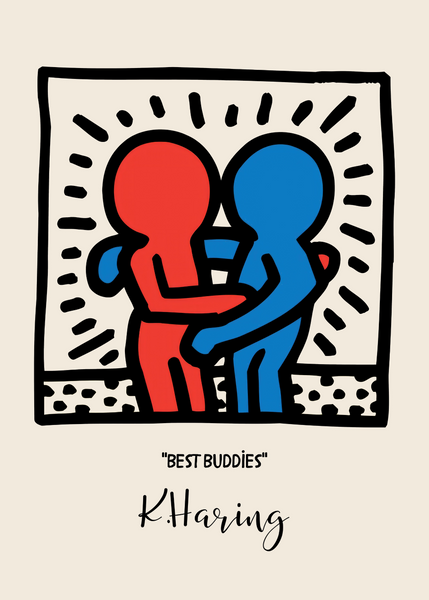 Keith Haring Plakat   Best Buddies