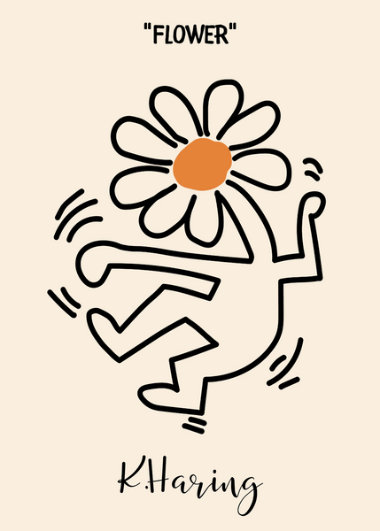 Keith Haring Plakat 12 Flower