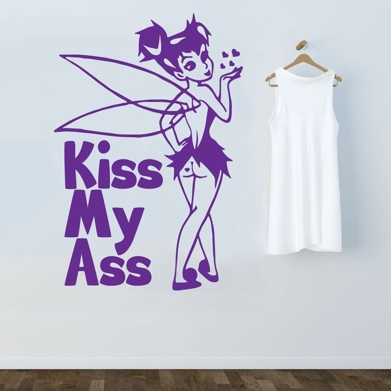 Kiss My Ass Wallsticker