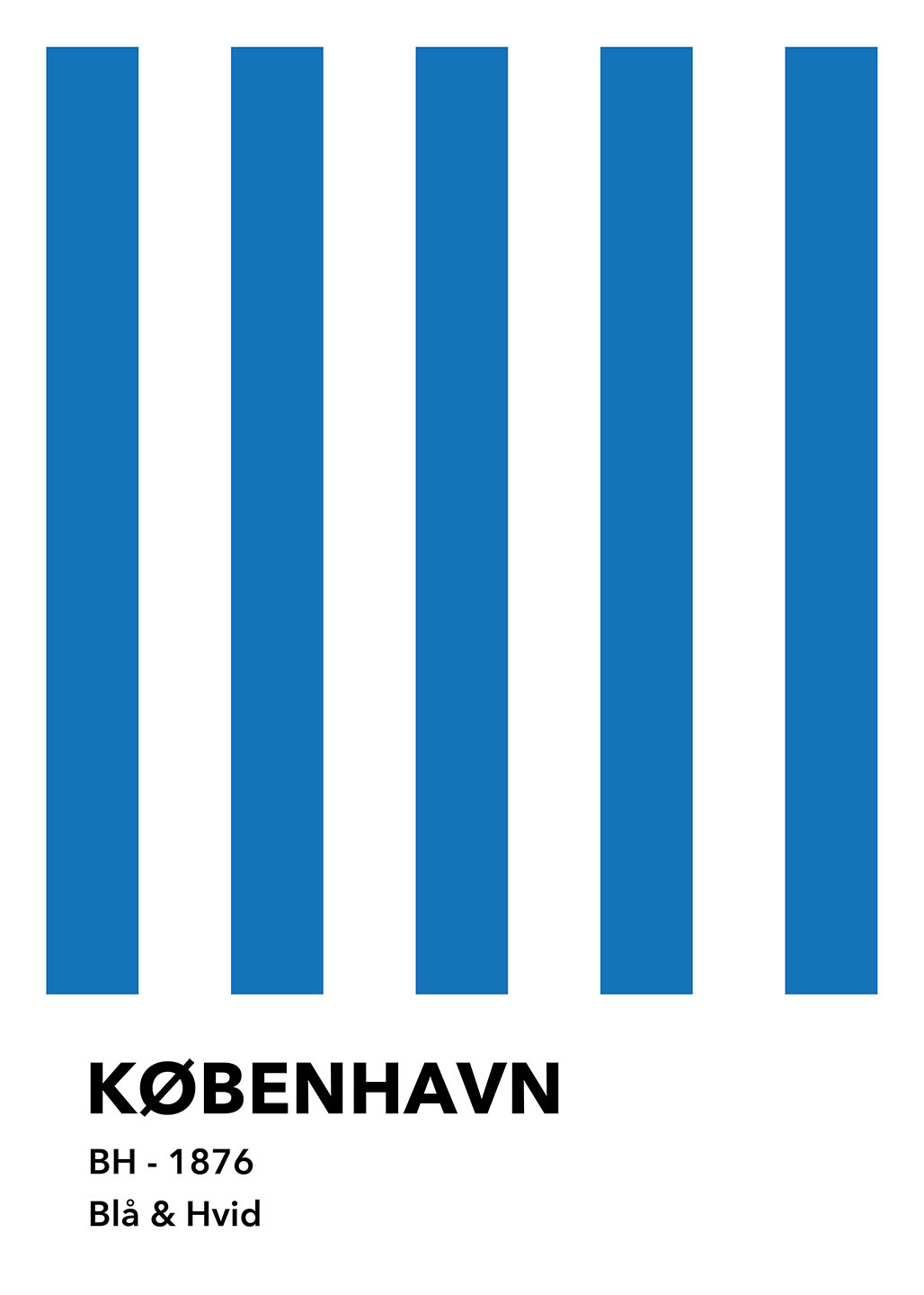København Blå Og Hvid Af Olé Olé