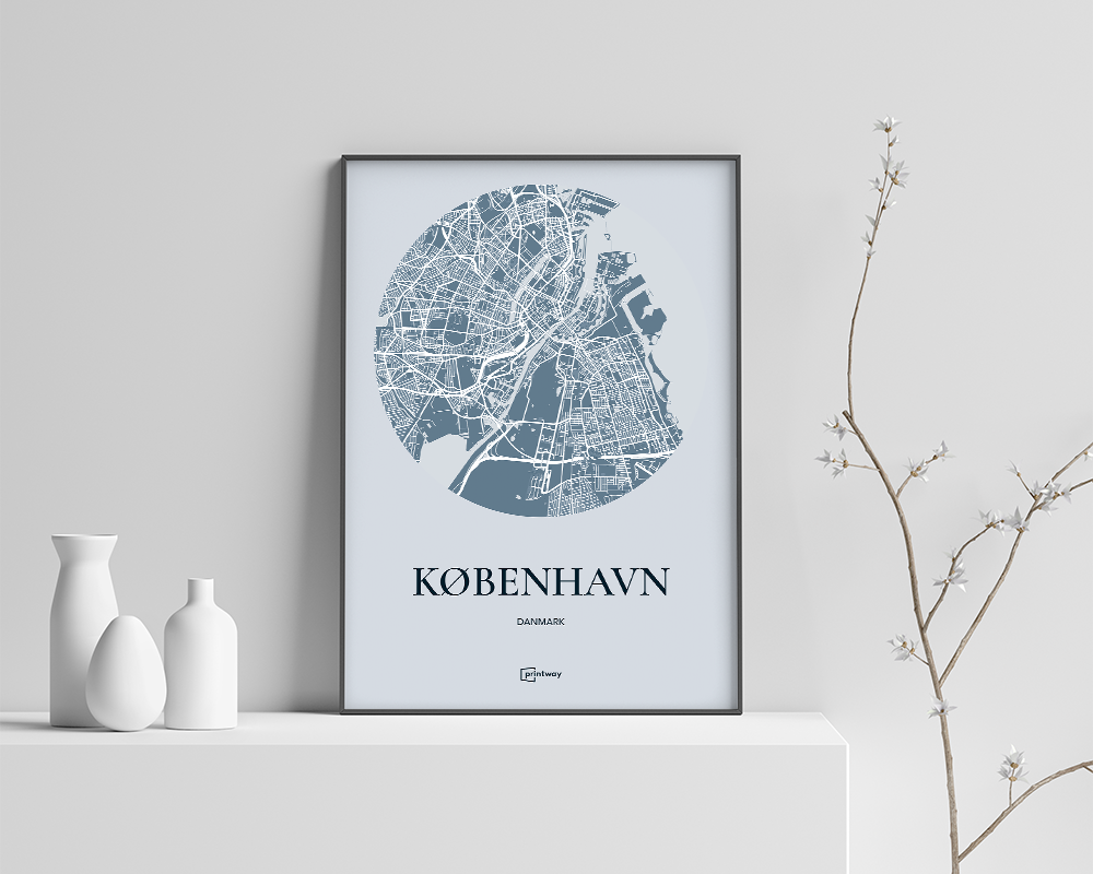 København Plakaten Havblå