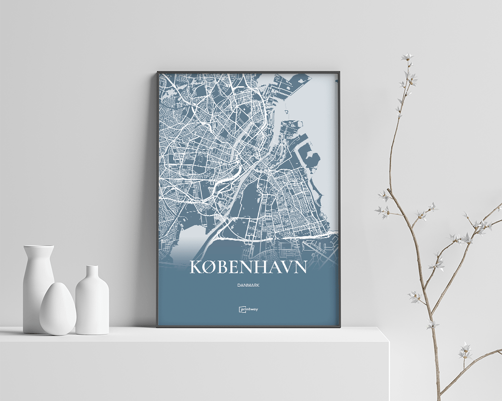 København Plakaten Havblå