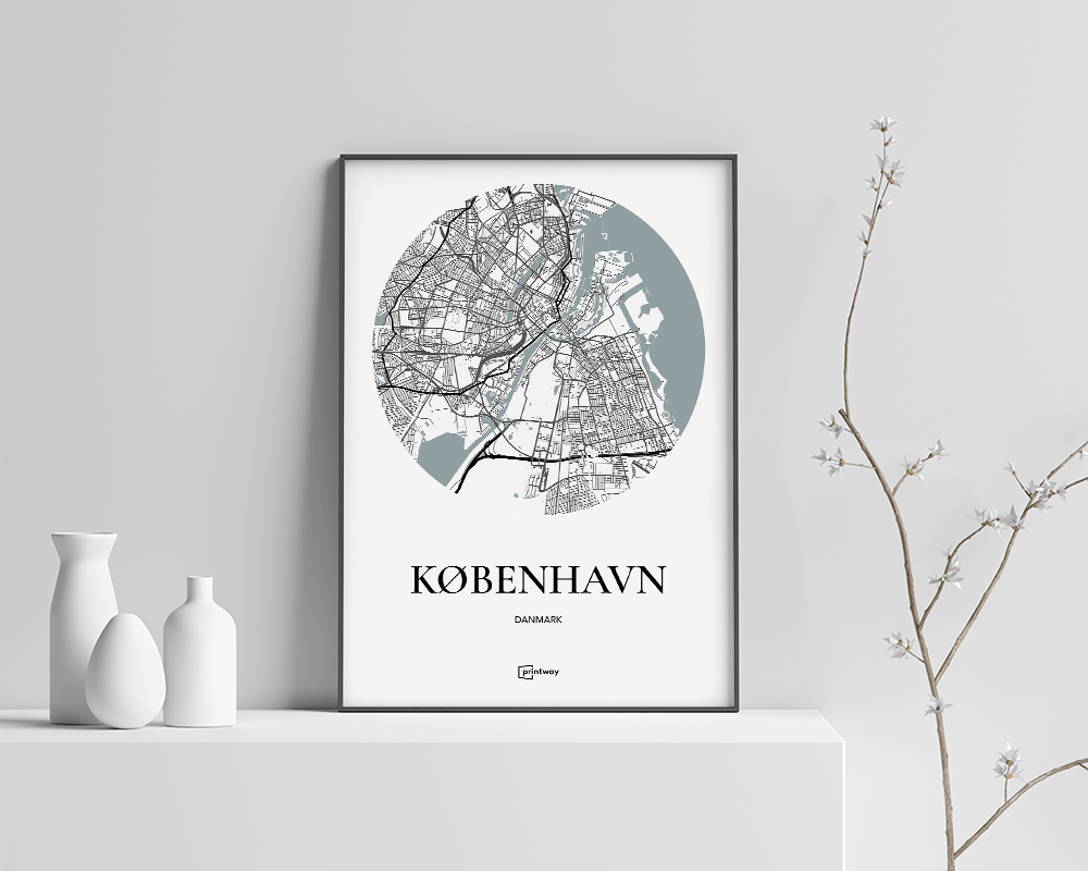 København Plakaten Hvid
