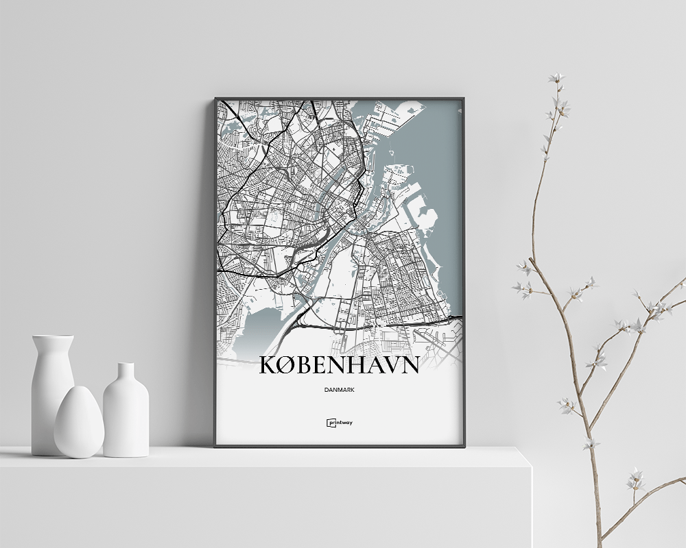 København Plakaten Hvid