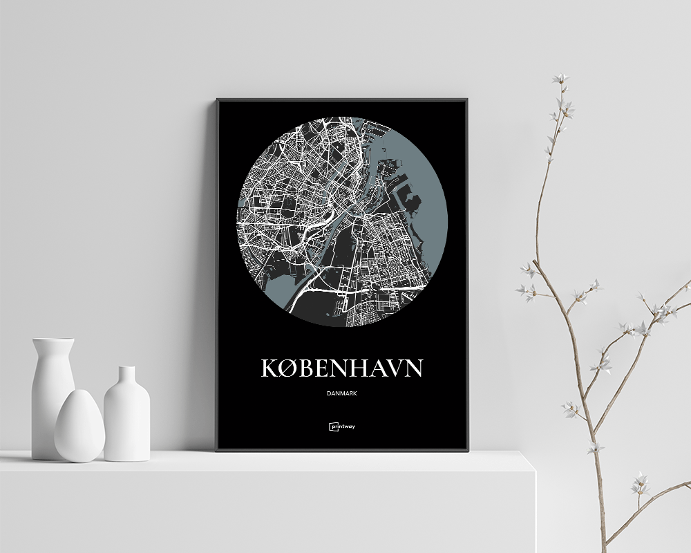 København Plakaten Sort