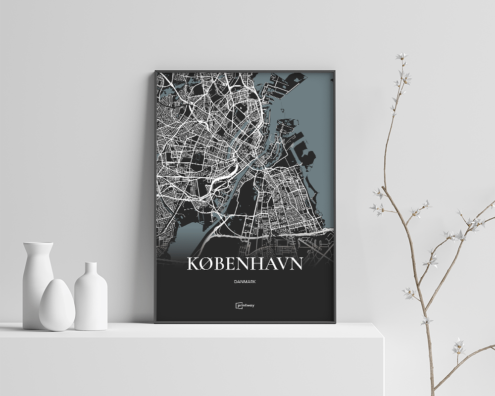 København Plakaten Sort