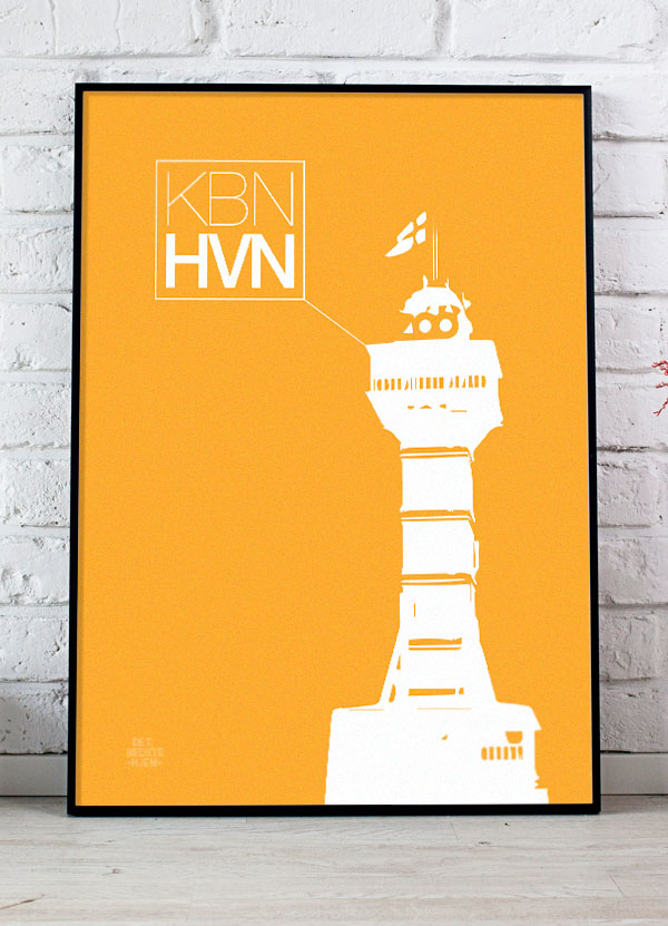 København-plakat Med Zoo-tårnet 21   29    A4  Kr  199 -