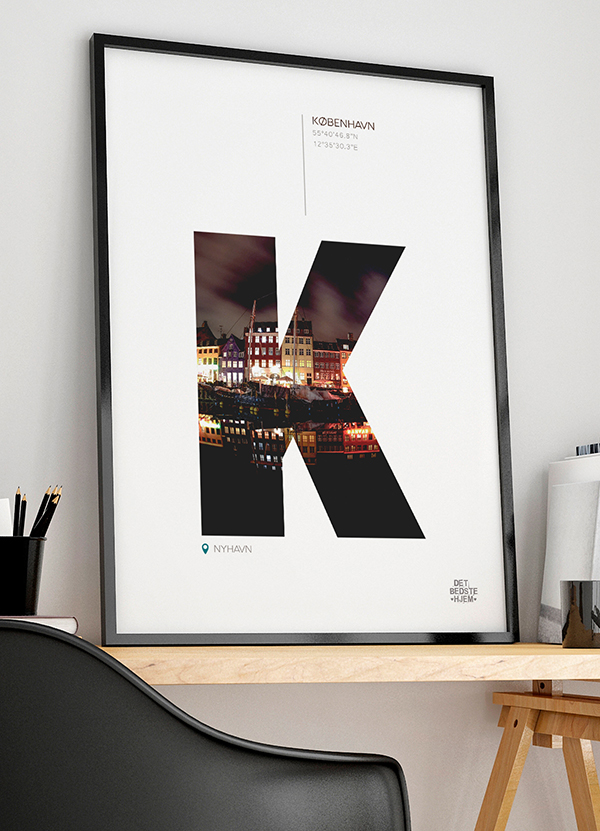 København-plakat Nyhavn  Nat  21   29    A4  Kr  199 -