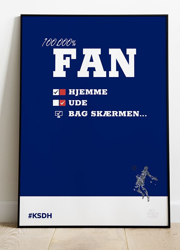 Kom Så De Hviiie-fan-plakat 21   29    A4  Kr  199 -