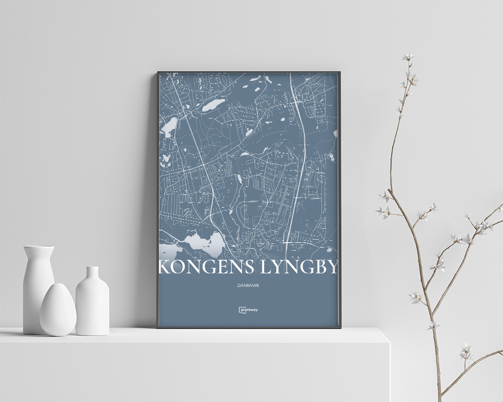 Kongens Lyngby Plakaten Havblå