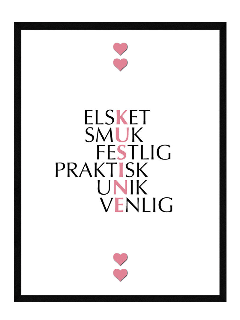Kusine Citat Plakat