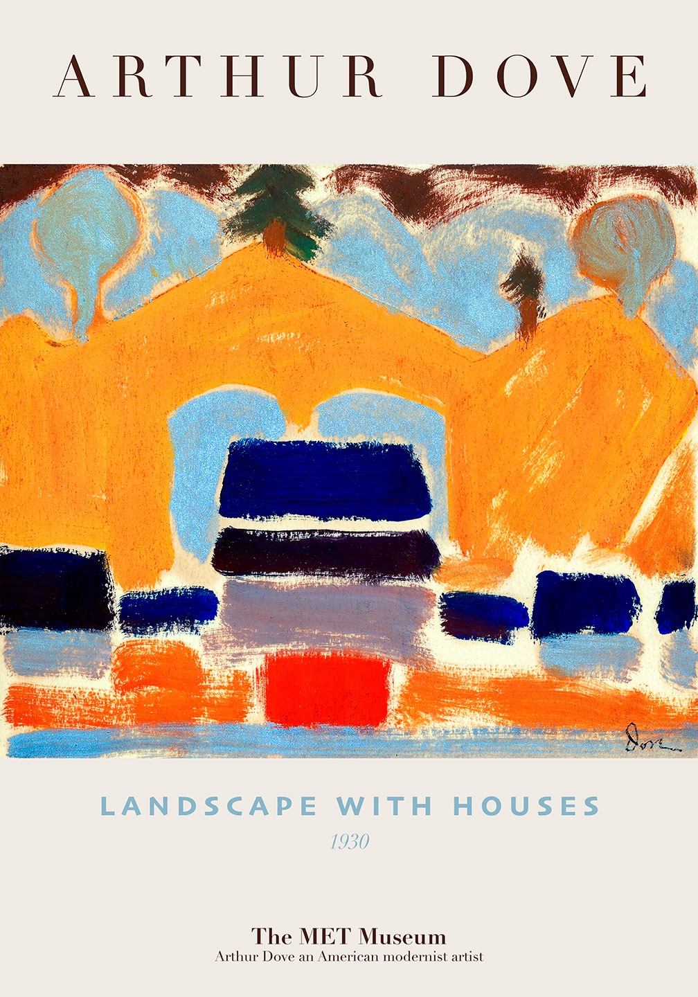 Landscape With Houses Af Plakatwerket