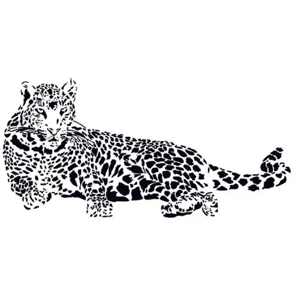 Leopard Wallsticker  110x52cm