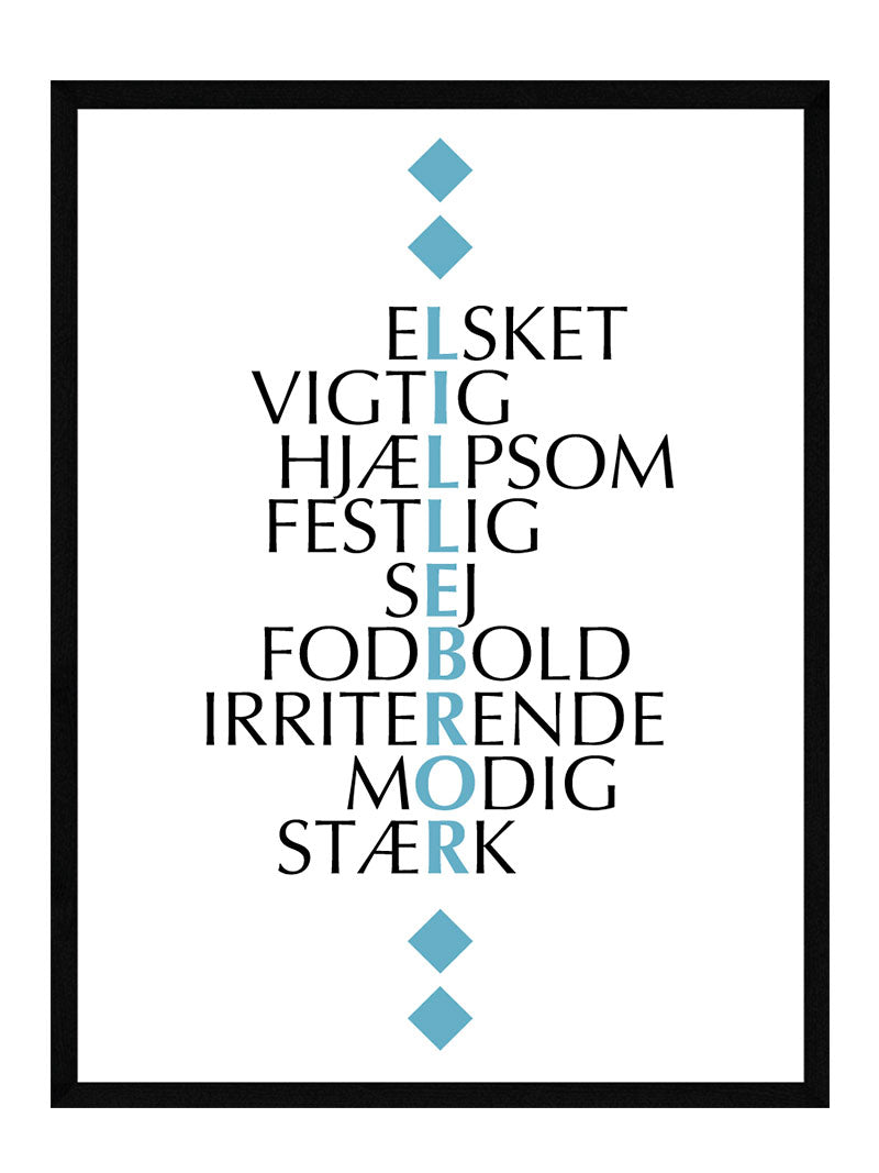 Lillebror Citat Plakat