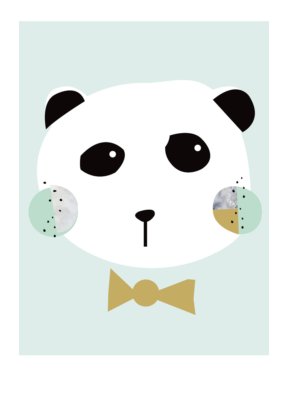 Little Ones Panda Boy Af Plakatwerket