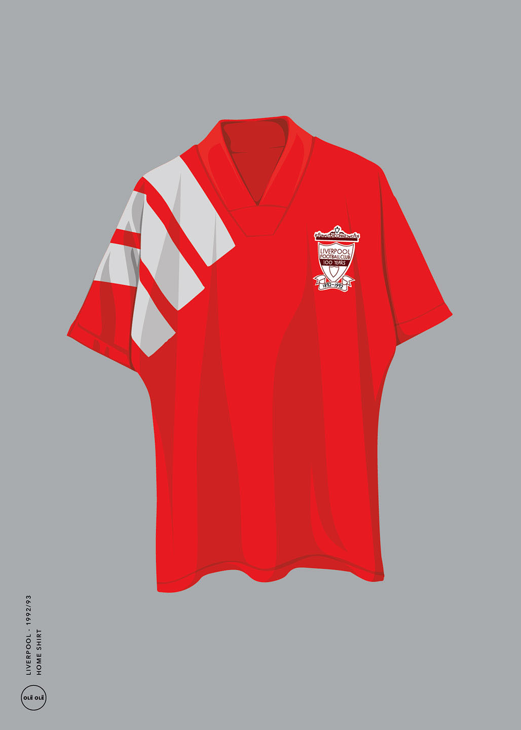 Liverpool Home Shirt 1992 93 Af Olé Olé