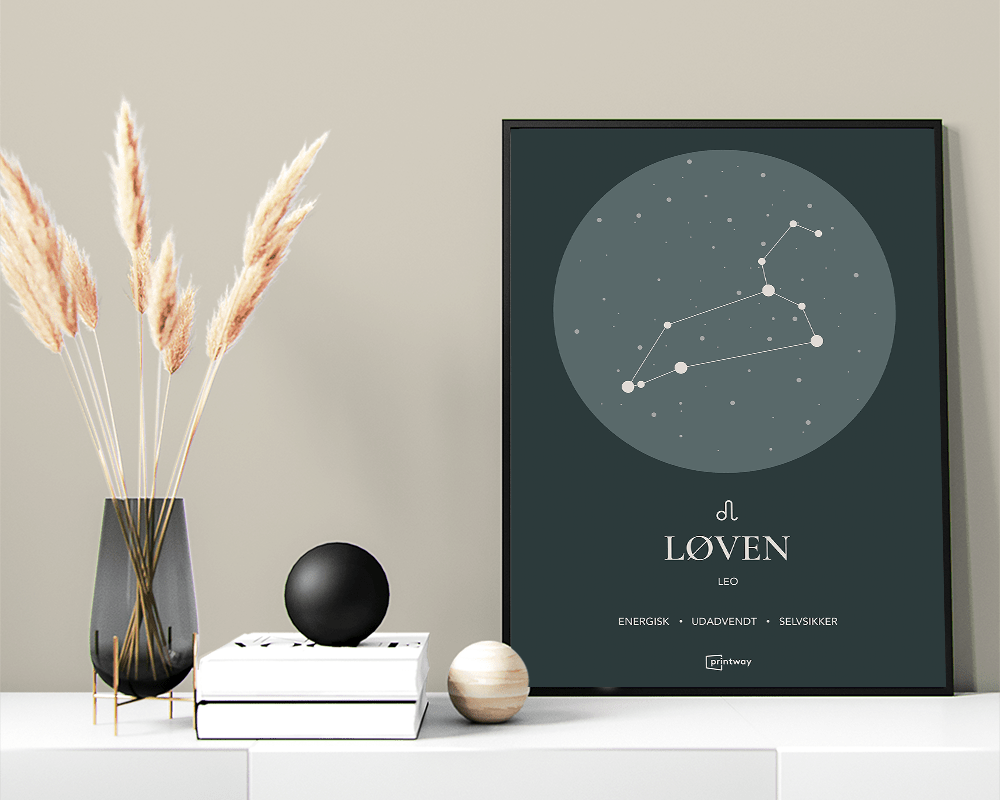 Løven Stjernetegn Plakat
