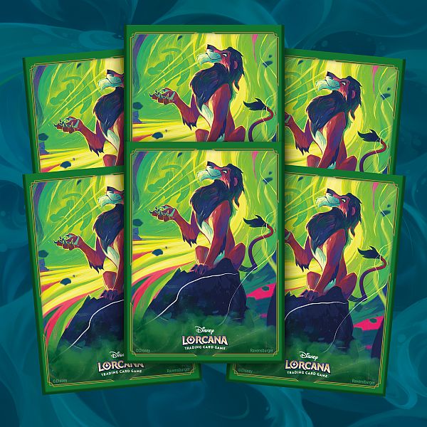 65 Lommer  Disney Lorcana Tcg: Set   Azurite Sea: Scar Vengeful Lion Deck Protector Sleeves