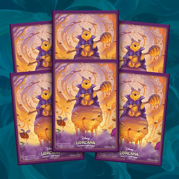 65 Lommer  Disney Lorcana Tcg: Set   Azurite Sea: Winnie The Pooh Hunny Wizard Deck Protector Sleeves