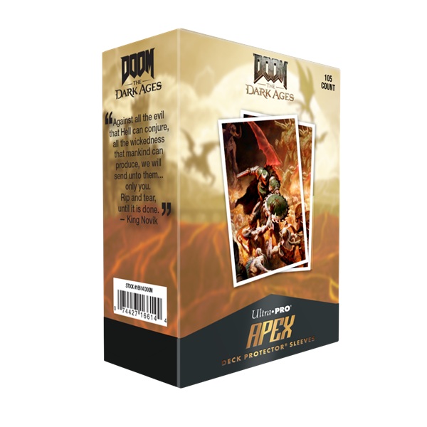 105 Lommer  Doom The Dark Ages: Onslaught Apex Matte Deck Protector Sleeves Ultra Pro  16614
