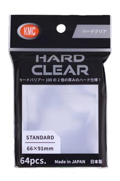 64 Lommer  Kmc Hard Clear Standard Sleeves  66x91mm