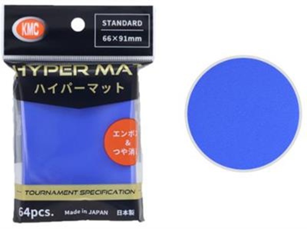 64 Lommer  Kmc Hyper Mat Aqua Standard Sleeves  66x91mm