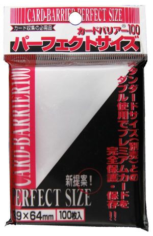 100 Lommer Kmc Perfect Fit  Gennemsigtige  Dobbelt Beskyttelse  Perfect Size Card Barrier Sleeves  64x89mm