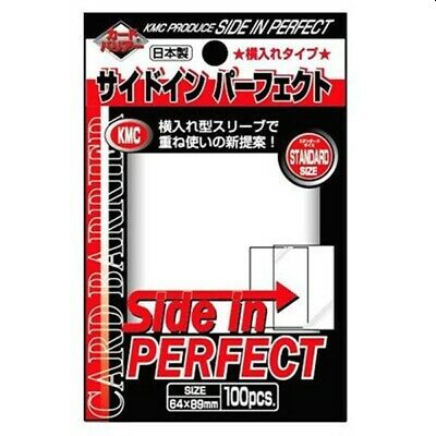 100 Lommer Kmc Perfect Fit Sideloading  Gennemsigtige  Dobbelt Beskyttelse  Perfect Size Card Barrier Sleeves  64x89mm