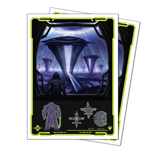 105 Lommer  Magic Edge Of Eternities: Black Mythic Apex Matte Deck Protector Sleeves Ultra Pro  38858