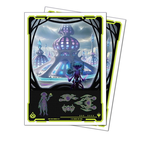 105 Lommer  Magic Edge Of Eternities: Blue Mythic Apex Matte Deck Protector Sleeves Ultra Pro  38857