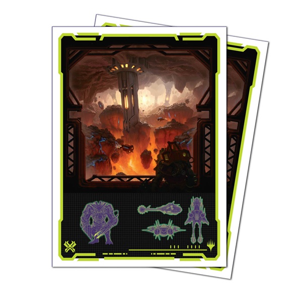 105 Lommer  Magic Edge Of Eternities: Red Mythic Apex Matte Deck Protector Sleeves Ultra Pro  38859
