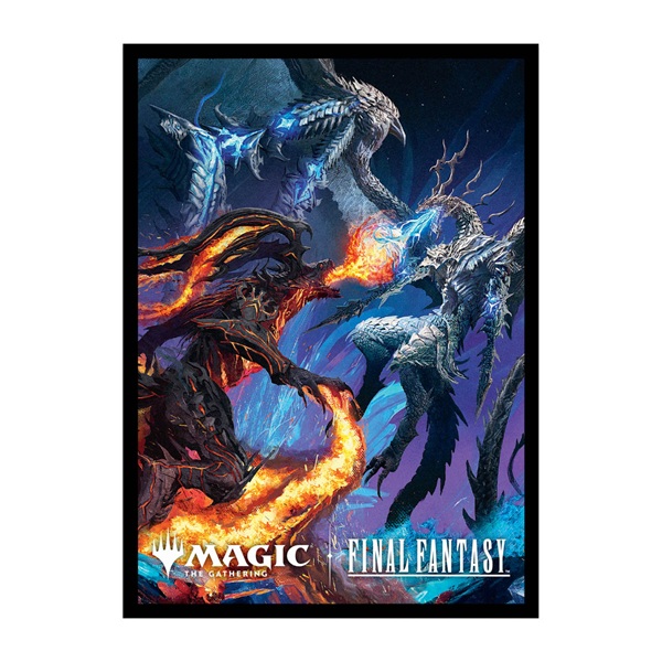 100 Lommer  Magic Universes Beyond: Final Fantasy: Key Art  Ifrit Vs Bahamut  Deck Protector Sleeves Ultra Pro  38707